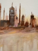 City View Beige Canvas Painting