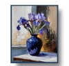 Purple Iris Still Life.