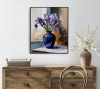 Purple Iris Still Life.