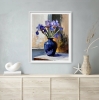Purple Iris Still Life.