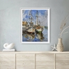 Harbor, Boats Reflection.