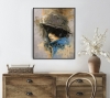 Woman in Hat, Portrait.