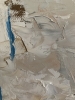 Woman in Blue, Street Scene.