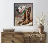 Cowboy Boots with Flowers.