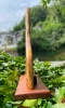 Satis, a stunning sculpture, made from spalted beech and stained glass