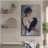 Woman and Black Raven 
