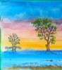 Loneliness 2, 12x18 inch, watercolors on cold press paper SKU 4067 