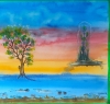Loneliness 2, 12x18 inch, watercolors on cold press paper SKU 4067 