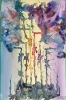 Sol-air, air-sol, energy in multi colors, watercolor on cold press paper, 12x18 inch, SKU 4062