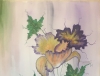 The violet flowers, 15x22 inch, water colors SKU 4075 
