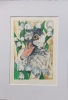 A duck in lilies of the valley