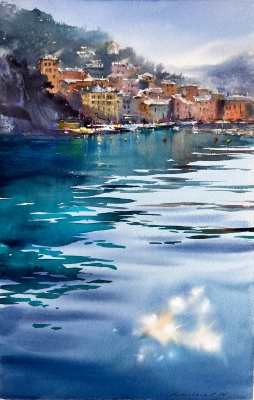 Blue Italian Morning. Camogli
