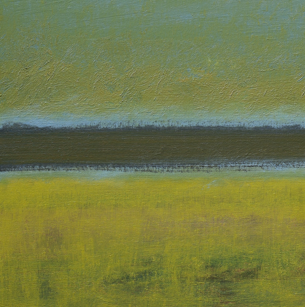 Mist On The Hill - Abstract Landscape