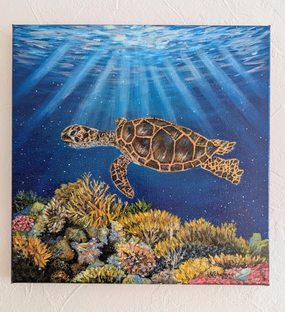 Underwater Sea Turtle 