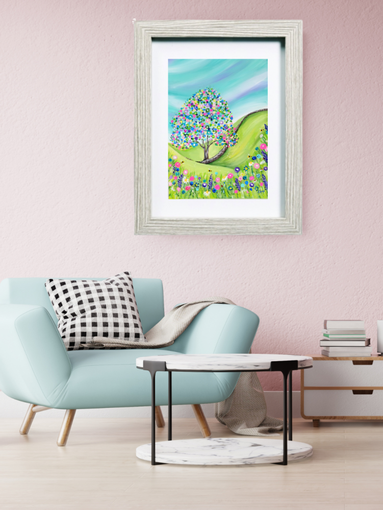 Sycamore Gap Tree dot painting 