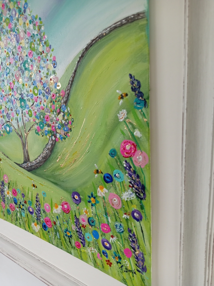 Sycamore Gap Tree dot painting 