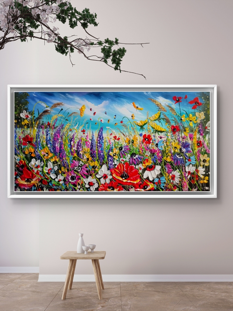 Flowers by the shore