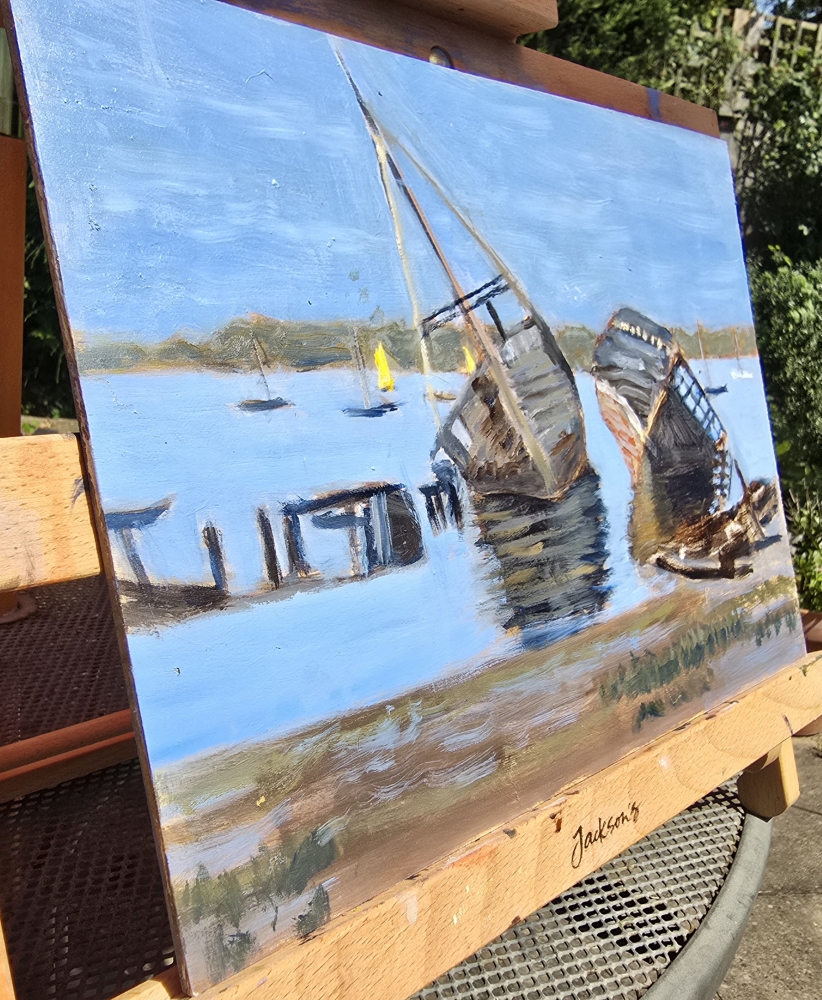 The Wrecks at Pin Mill, Suffolk