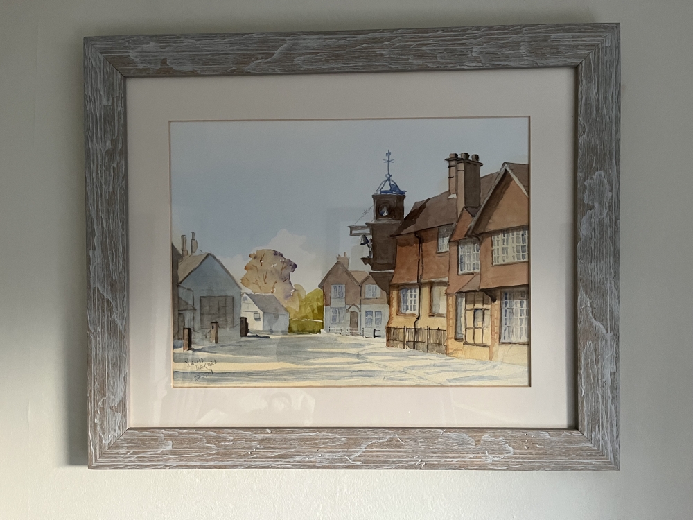 Abinger Hammer with striking clock