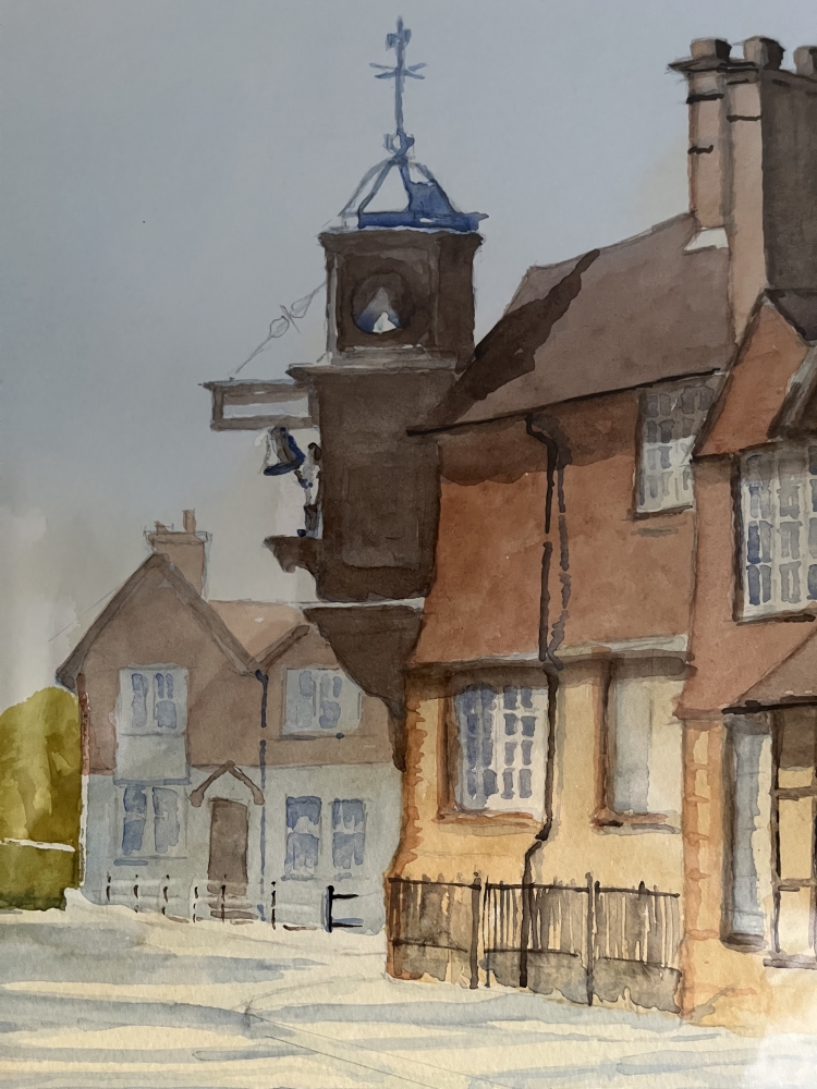 Abinger Hammer with striking clock