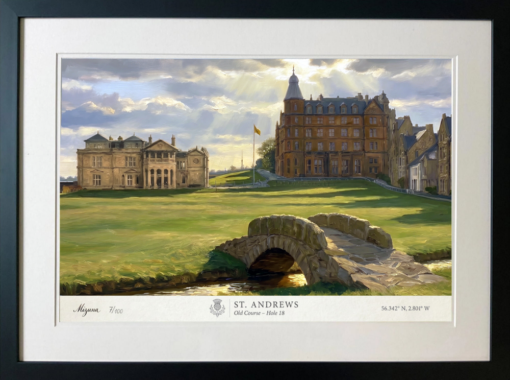 St Andrews Golf Course – Ltd Edition Giclée Framed Print 50x40cm
