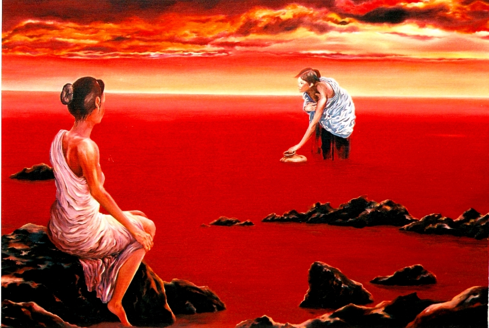 Scarlet Evening in Summer