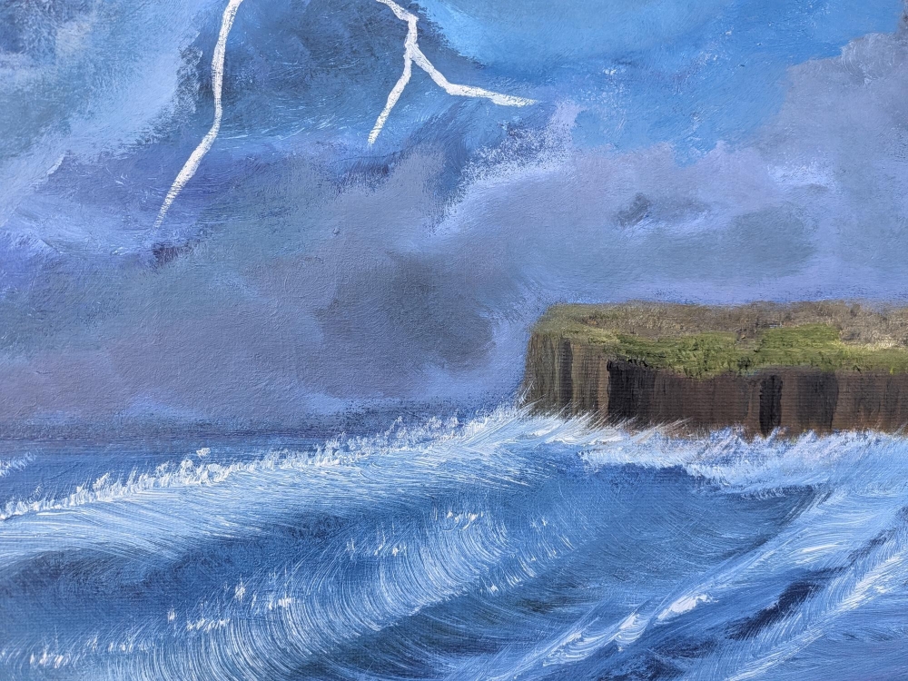 Lightning Storm over Dunnet Head Highlands