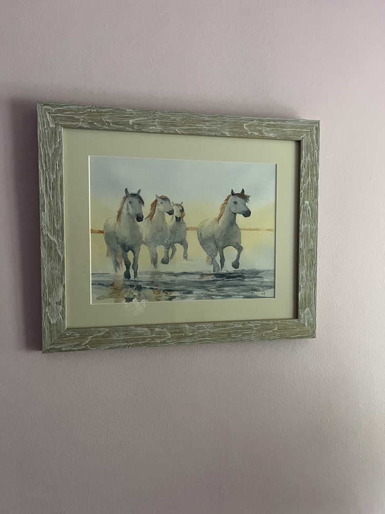 Galloping through the surf
