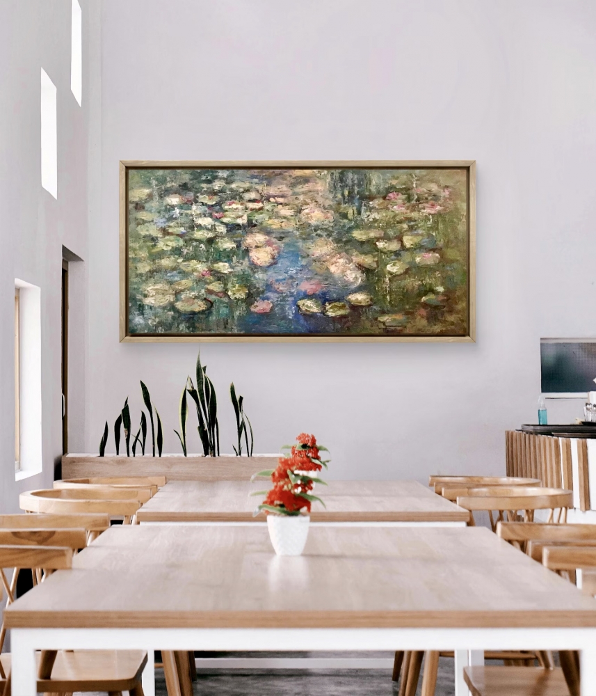 Water Field - Original Oil Painting | 60 × 120 cm