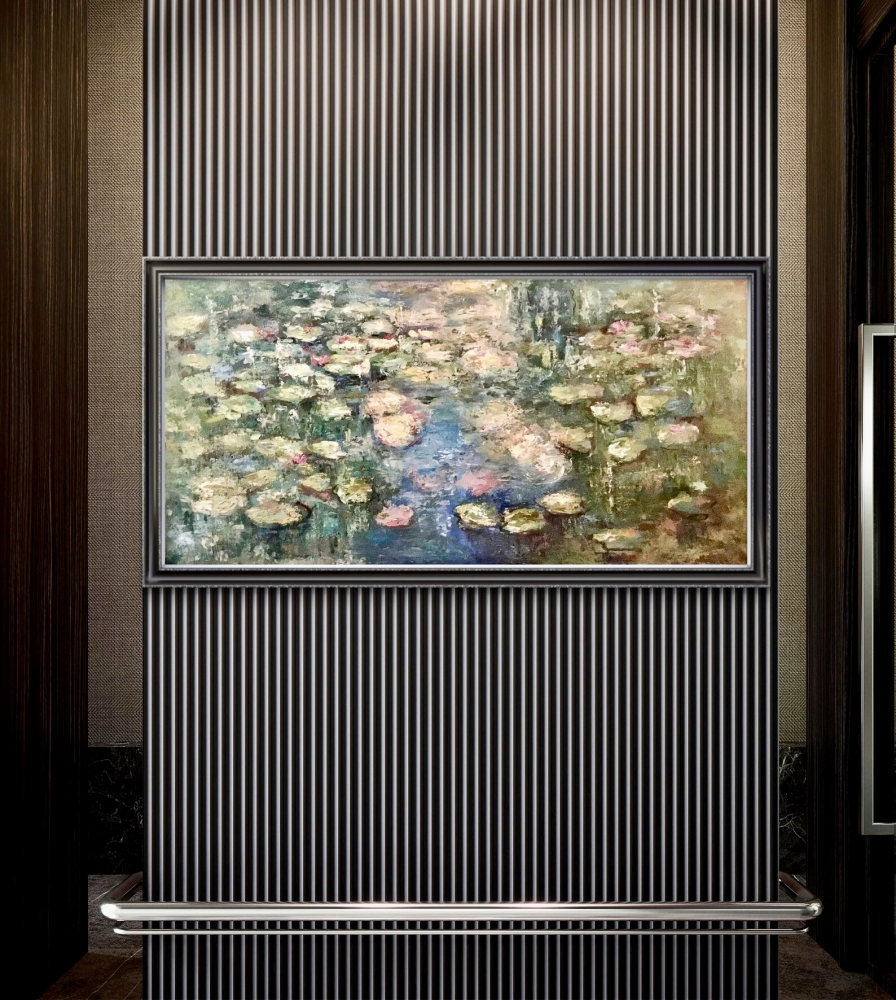 Water Field - Original Oil Painting | 60 × 120 cm