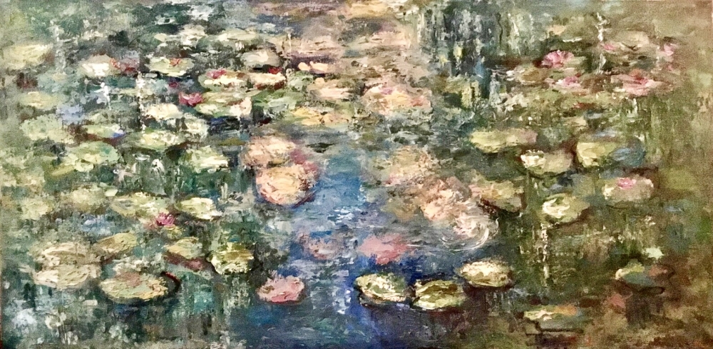 Water Field - Original Oil Painting | 60 × 120 cm