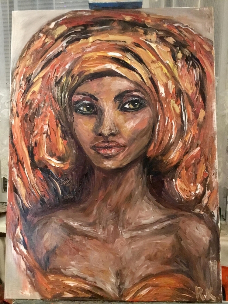 The Woman Who Reigns Original Oil Painting | 50 × 70 cm
