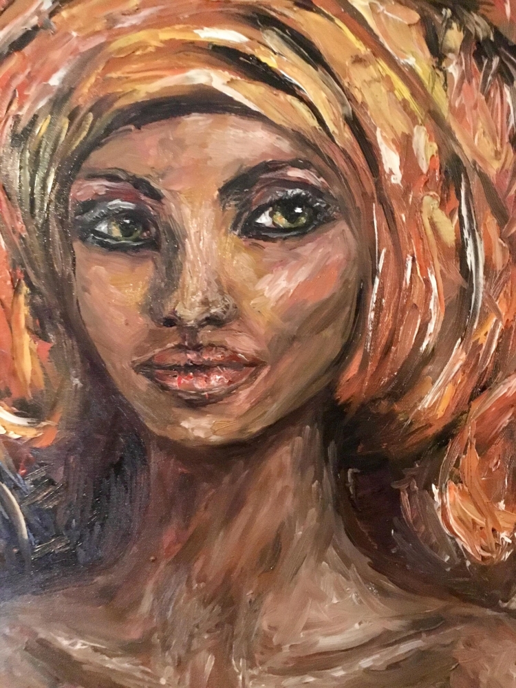 The Woman Who Reigns Original Oil Painting | 50 × 70 cm