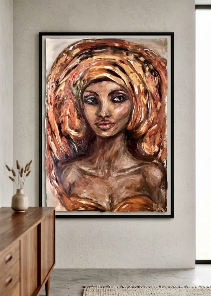 The Woman Who Reigns Original Oil Painting | 50 × 70 cm