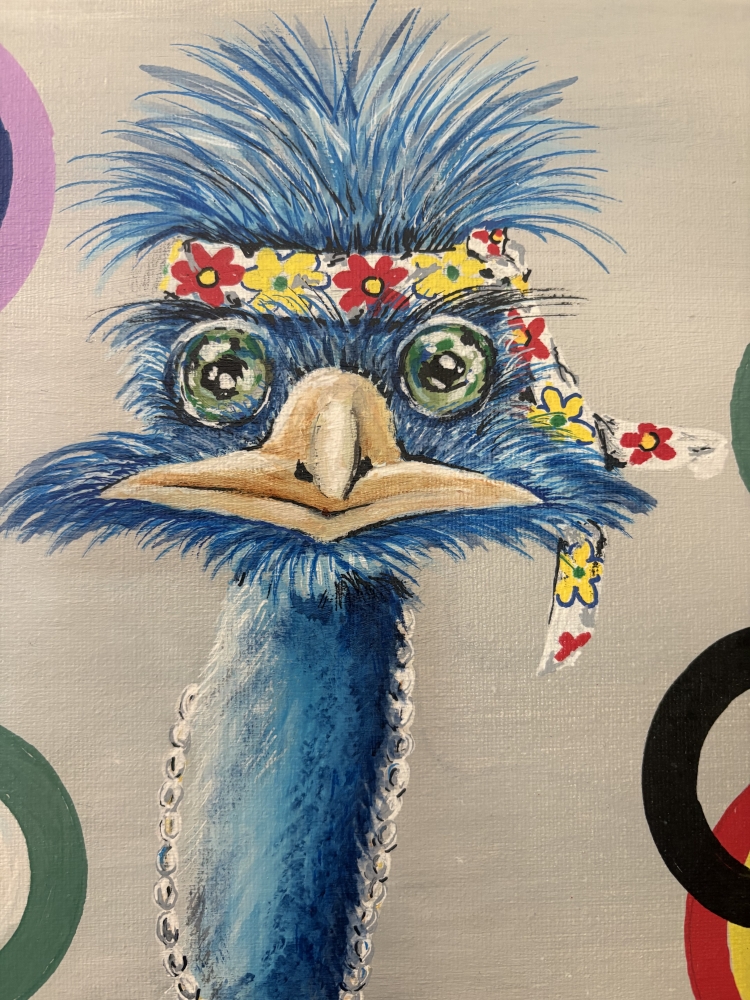 Sixties Hippy Chick Emu