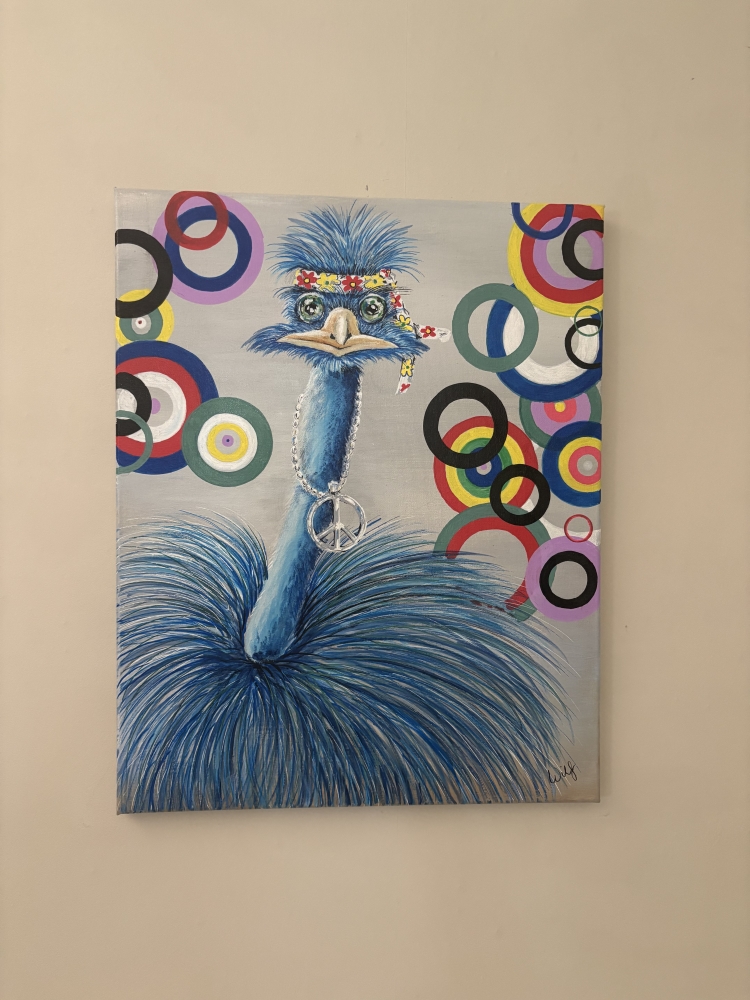 Sixties Hippy Chick Emu