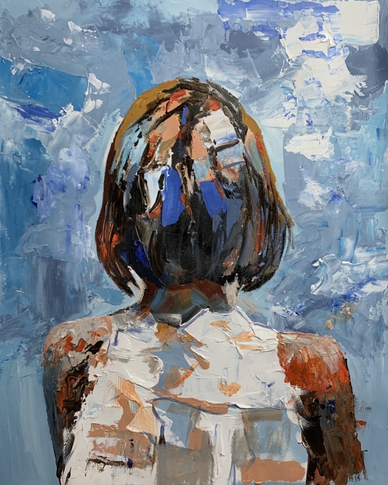 Solitude. Woman Portrait.