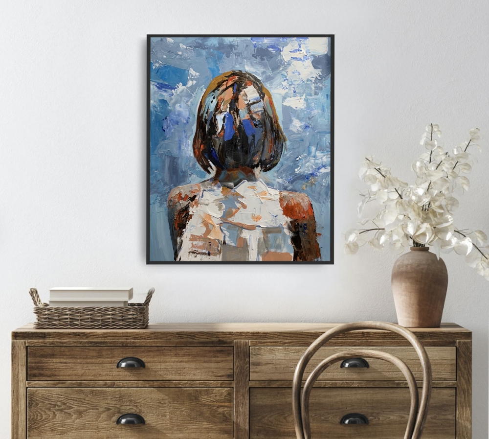 Solitude. Woman Portrait.
