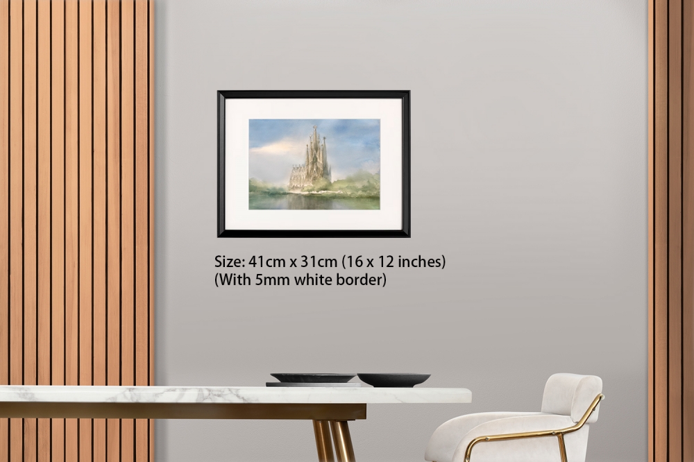 Reflection of Sagrada Família (Watercolour - Original)