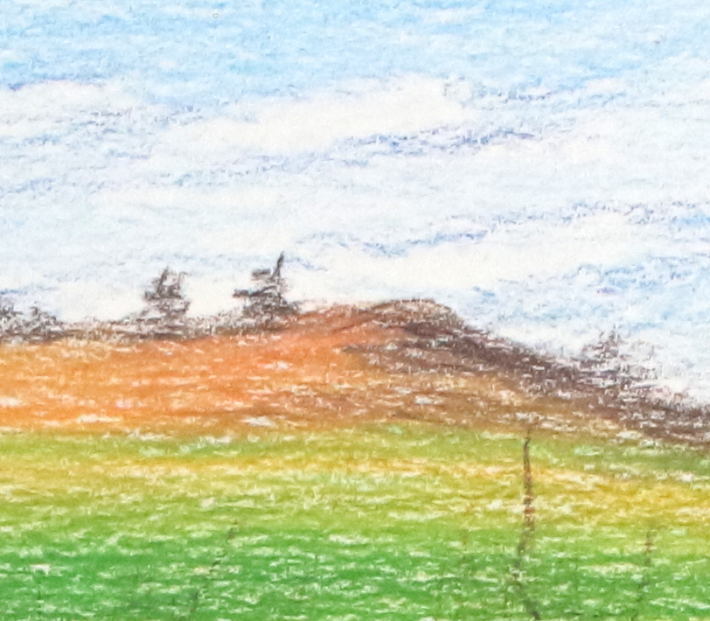 Sketch of River Aire in North Yorkshire II