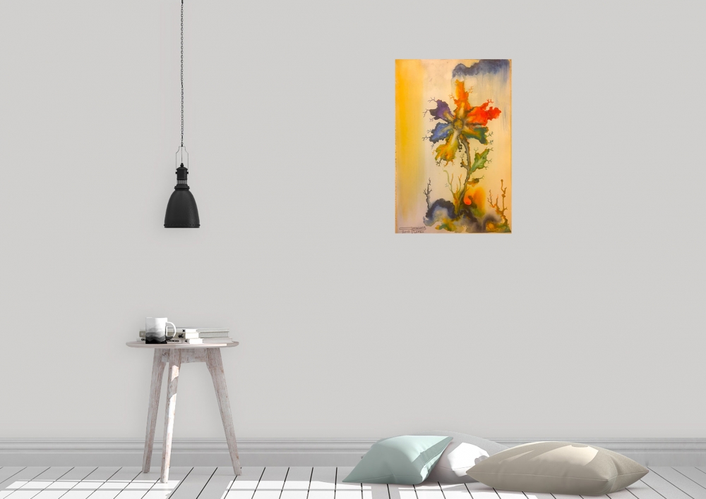Exotic flowers 5, 12x18 inch, Watercolors on cold press paper, SKU 4044 
