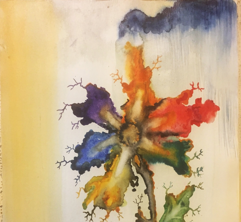 Exotic flowers 5, 12x18 inch, Watercolors on cold press paper, SKU 4044 