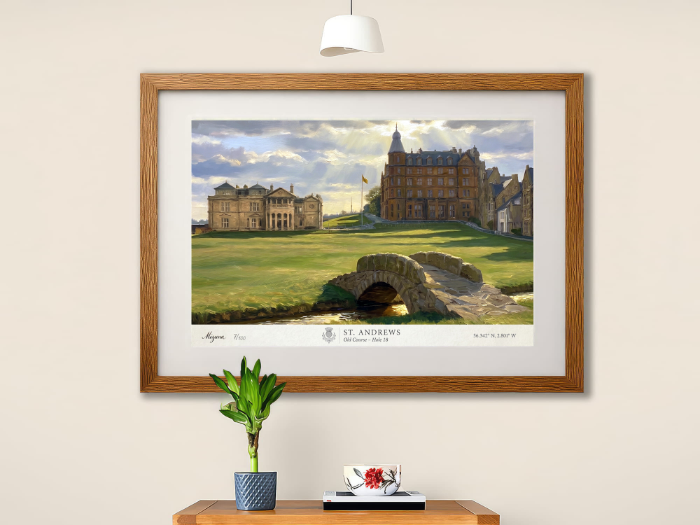 St Andrews Golf Course – Ltd Edition Giclée Framed Print 70x50cm