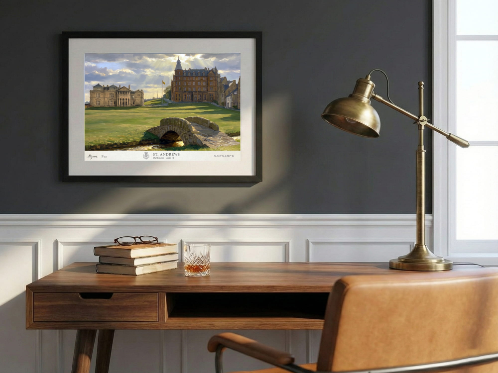 St Andrews Golf Course – Ltd Edition Giclée Framed Print 70x50cm