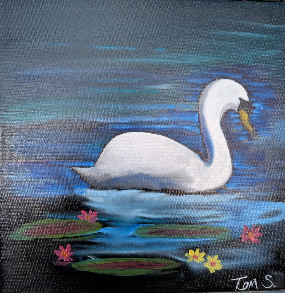 Swan Vignette style
