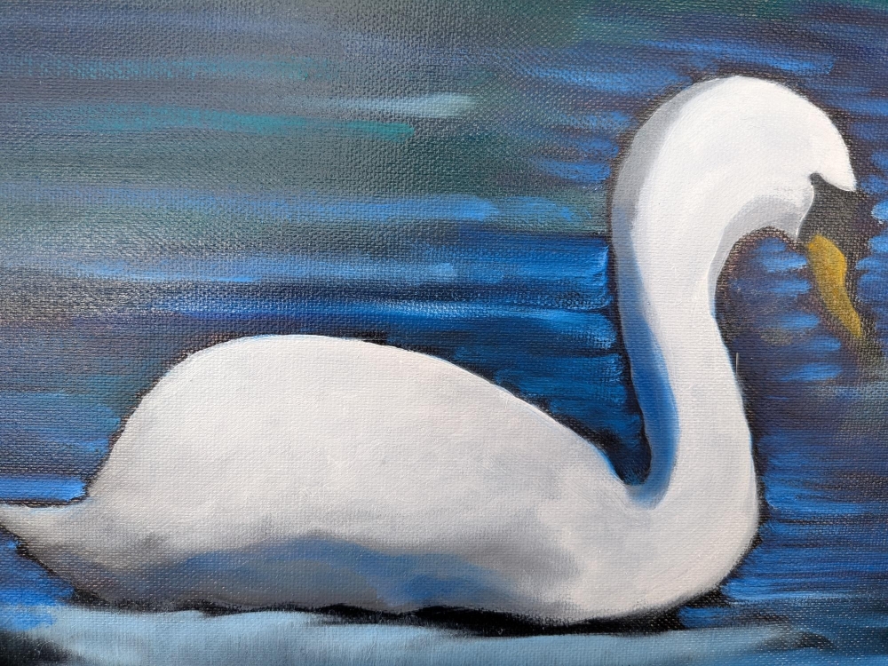 Swan Vignette style