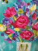 Vase of roses 
