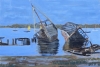 The Wrecks at Pin Mill, Suffolk