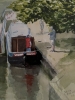 Barges gathering at Basingstoke Canal
