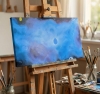 Outer Space Blue Nebula